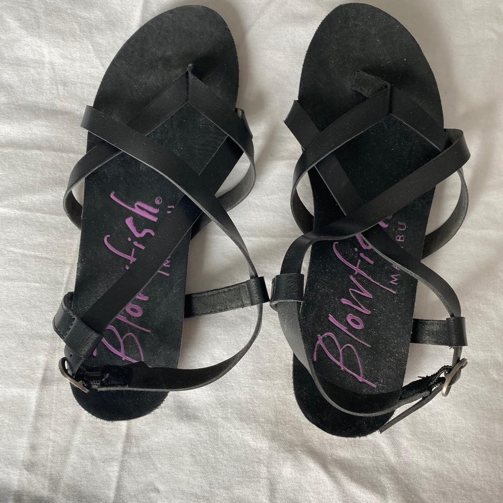 Blowfish - Basic Black Strap Sandals - image 5